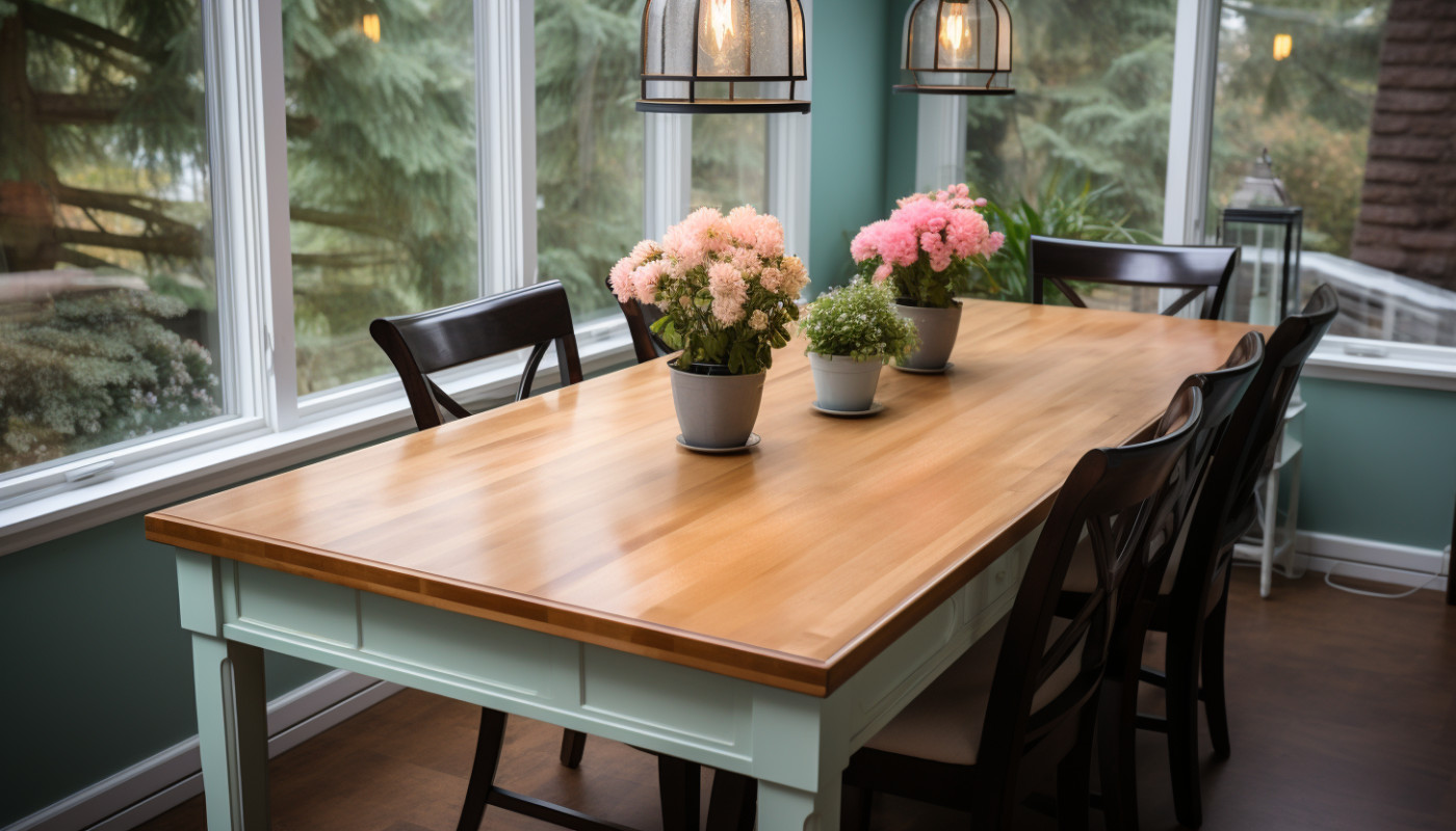 Comment donner une nouvelle apparence à une table de salle à manger ?